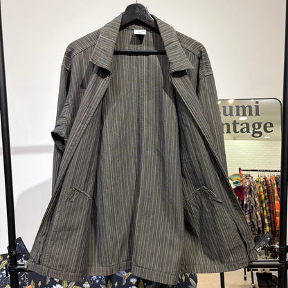 Columbia メンズ ストライプ ジップジャケット コットン100％ ダークブラウン系 M メンズ TT088