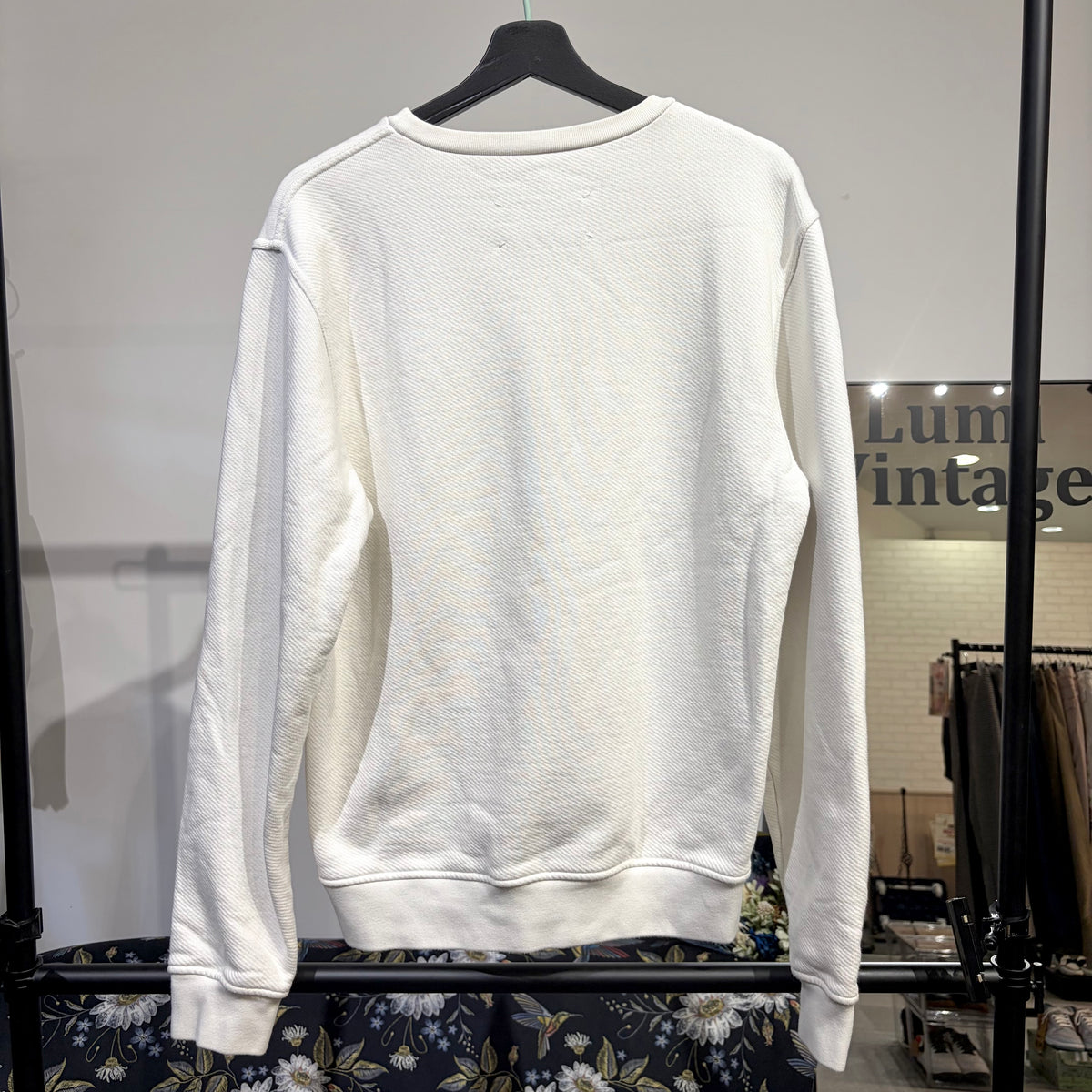 Maison Margiela メゾン マルジェラ ロゴ スウェット ホワイト メンズ 48 S50GU0148 TT102