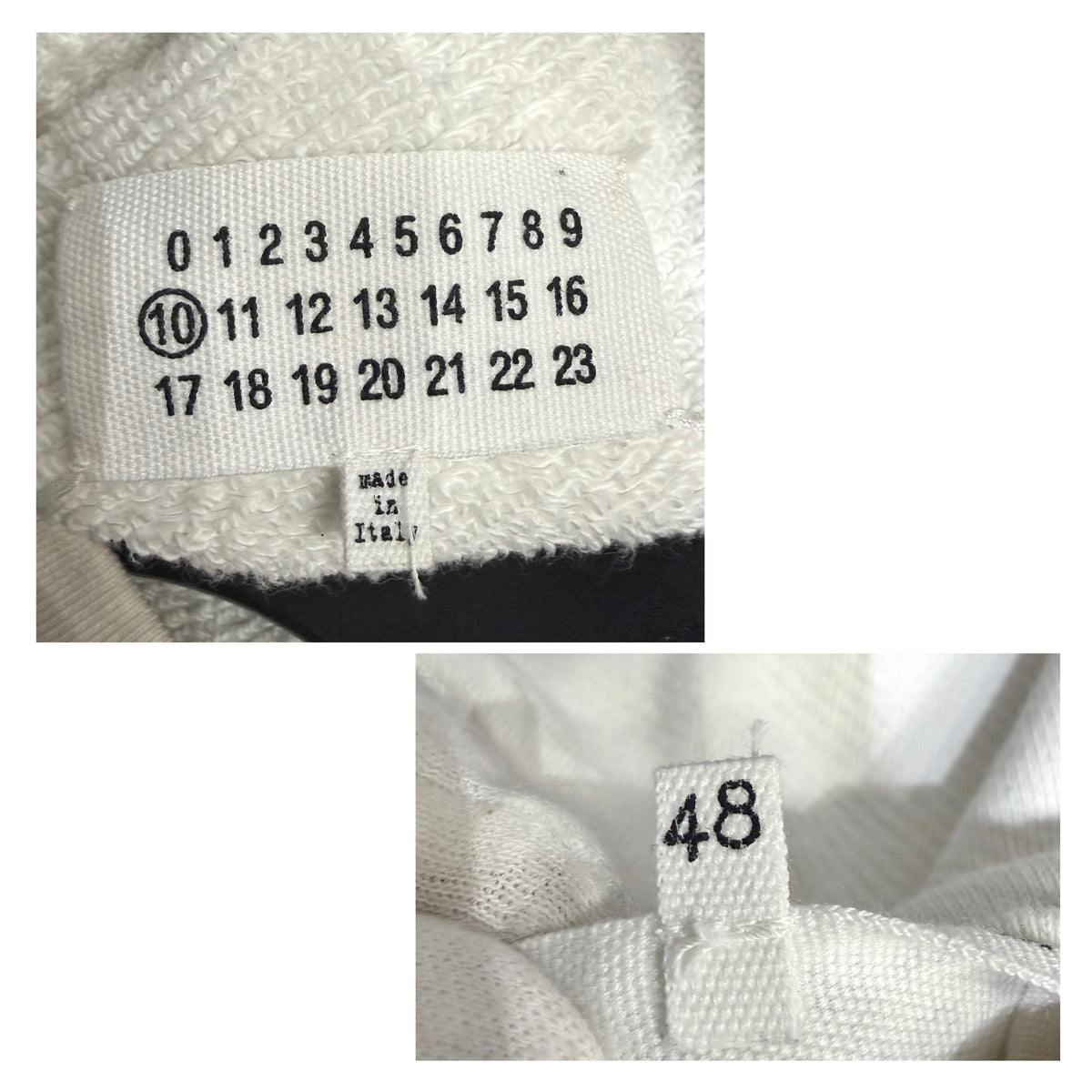 Maison Margiela メゾン マルジェラ ロゴ スウェット ホワイト メンズ 48 S50GU0148 TT102