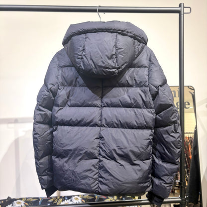 MONCLER GRENOBLE ダウンジャケット フード付き ダークネイビー サイズ0 メンズ TT092