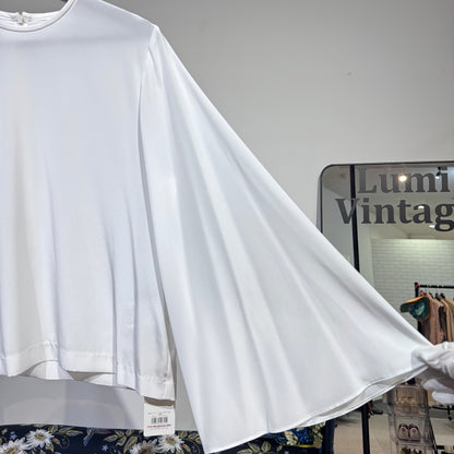 新品 タグ付き【定価20,900円】UNTITLED アンタイトル フレアスリーブ ブラウス 長袖 ホワイト レディース トップス 2 M 日本製 TT019