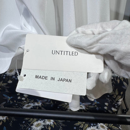 新品 タグ付き【定価20,900円】UNTITLED アンタイトル フレアスリーブ ブラウス 長袖 ホワイト レディース トップス 2 M 日本製 TT019