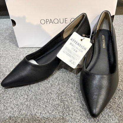 【新品】OPAQUE.CLIP ポインテッドトゥ パンプス ブラック S 5cmヒール TT013