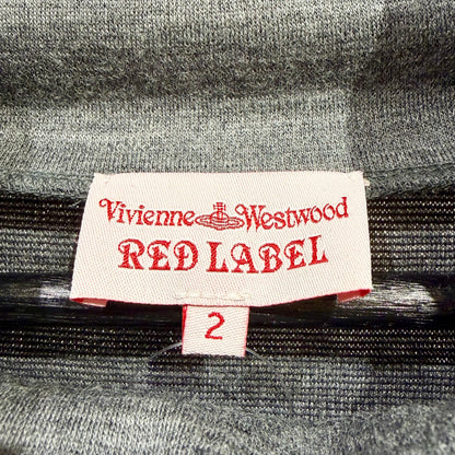 Vivienne Westwood RED LABEL オーブ刺繍 ハイネック ニット グレー サイズ2 日本製 TT085