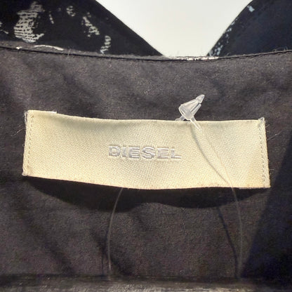 DIESEL ディーゼル フラワープリント 長袖シャツ ブラック メンズ コットン100% TT104