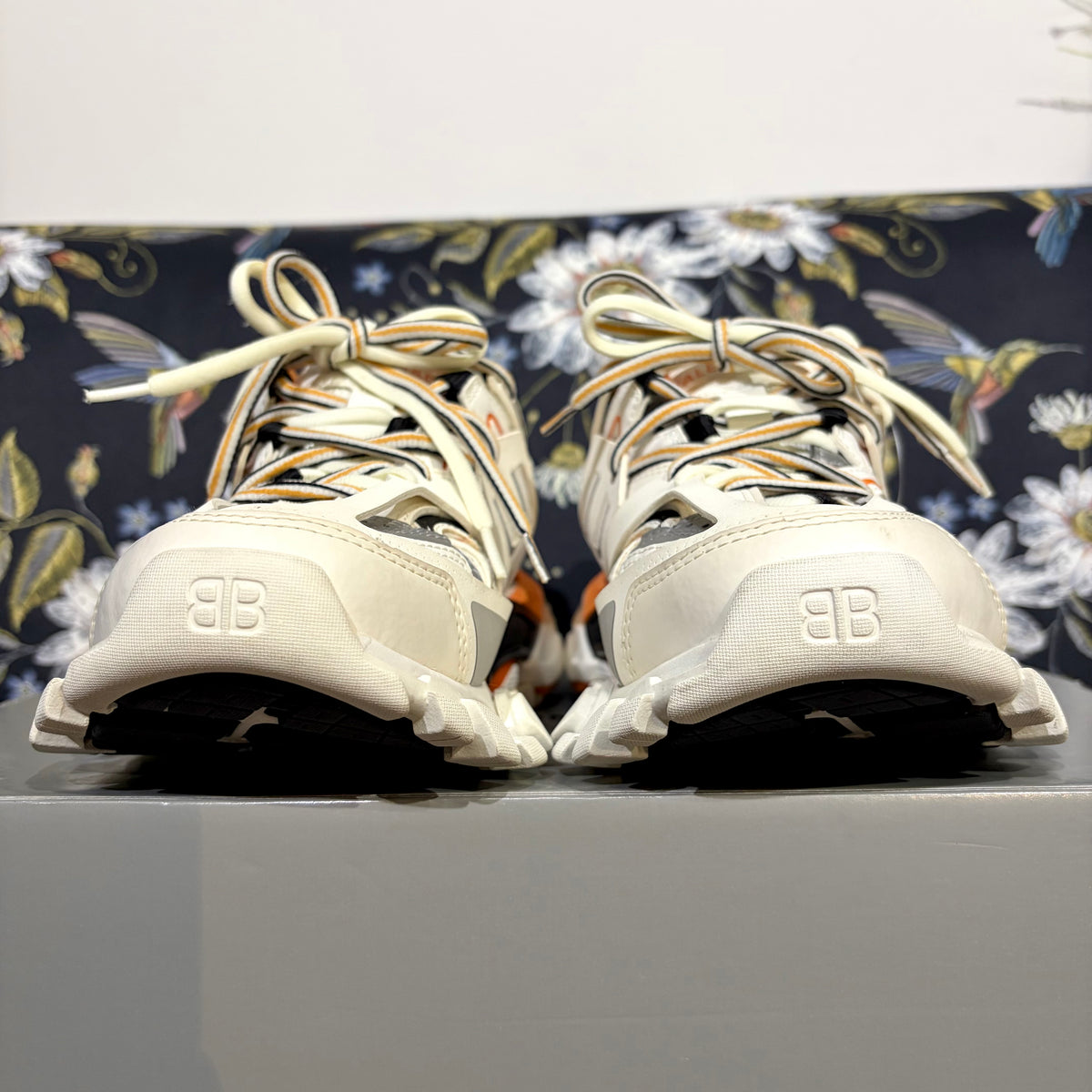 BALENCIAGA バレンシアガ ダッドスニーカー ホワイト オレンジ 37 24.5cm 箱付き TT038