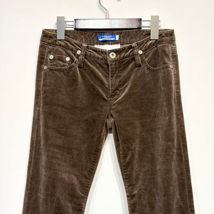 BURBERRY BLUE LABEL コーデュロイ フレアパンツ ブラウン サイズ34 レディース TT108