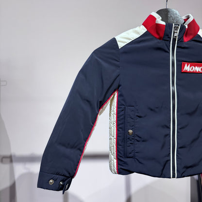 MONCLER CLAIRVAUX ダウンジャケット ロゴワッペン ネイビー キッズ 5A 112cm TT059