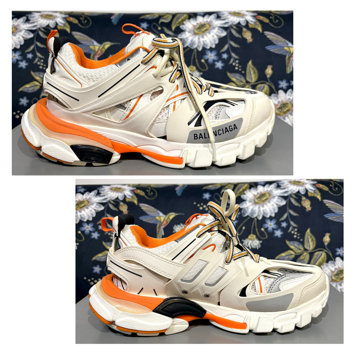 BALENCIAGA バレンシアガ ダッドスニーカー ホワイト オレンジ 37 24.5cm 箱付き TT038