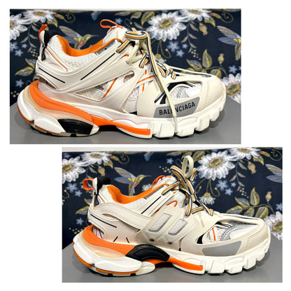 BALENCIAGA バレンシアガ ダッドスニーカー ホワイト オレンジ 37 24.5cm 箱付き TT038