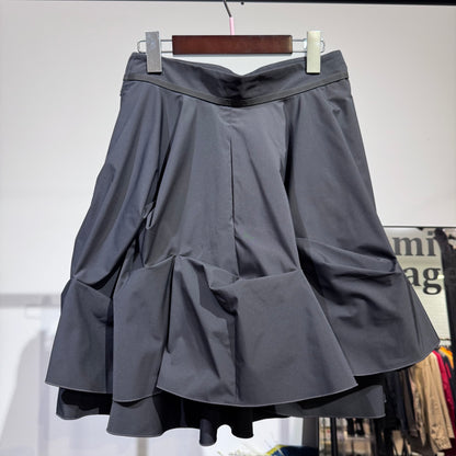 FOXEY NEW YORK フォクシー フレアスカート ティアード ブラック 40 TT064