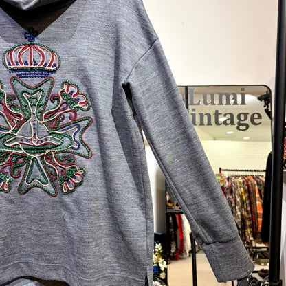 Vivienne Westwood RED LABEL オーブ刺繍 ハイネック ニット グレー サイズ2 日本製 TT085
