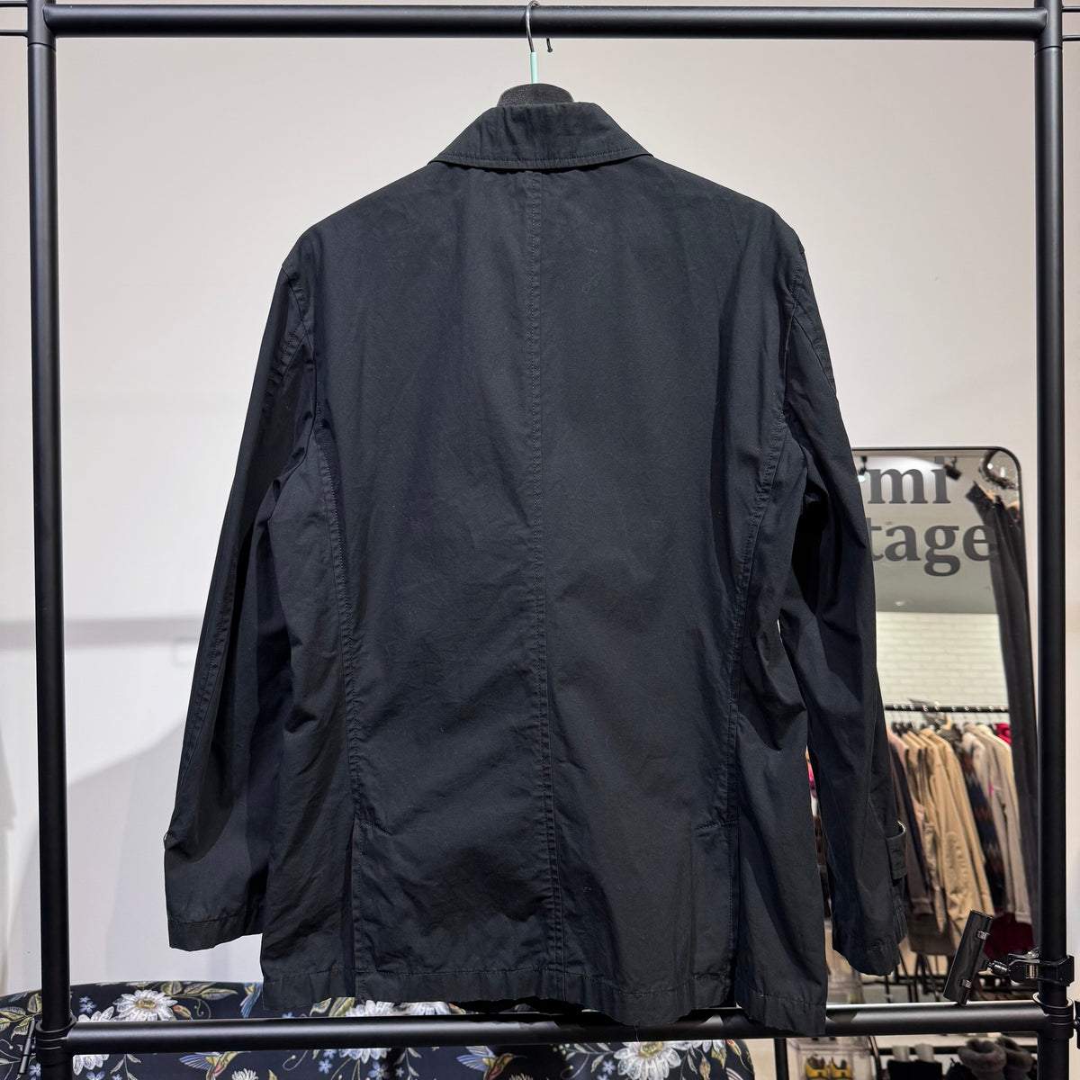 BURBERRY BLACK LABEL ステンカラーコート ブラック ノバチェック M TT065