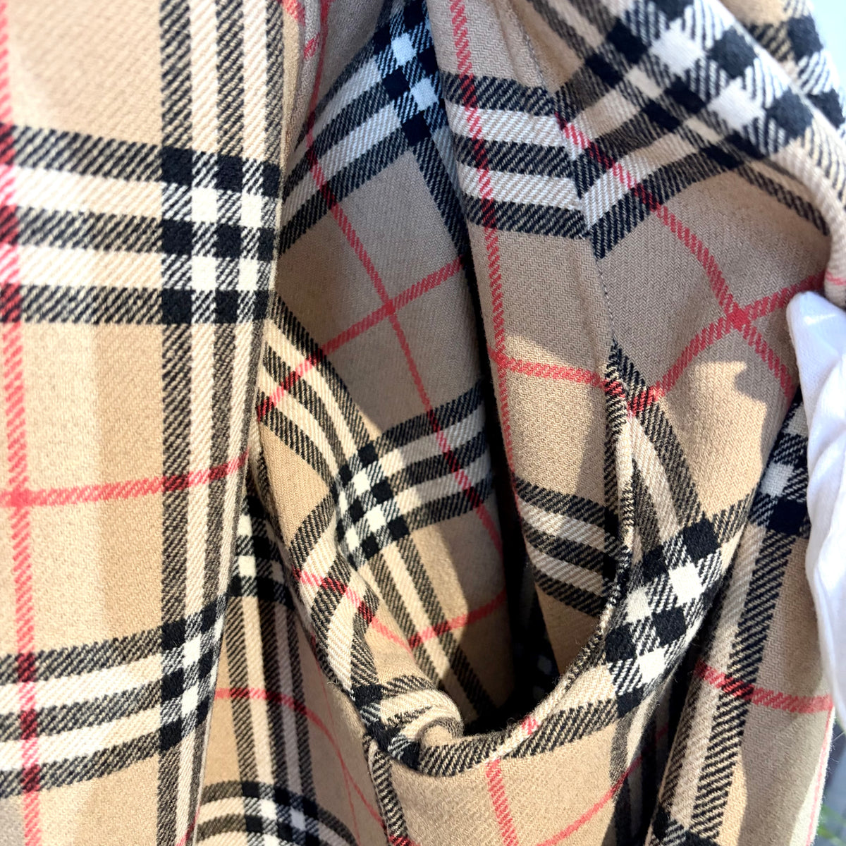 BURBERRY ウール カシミヤ コート ブラック ノバチェック 38 レディース TT006