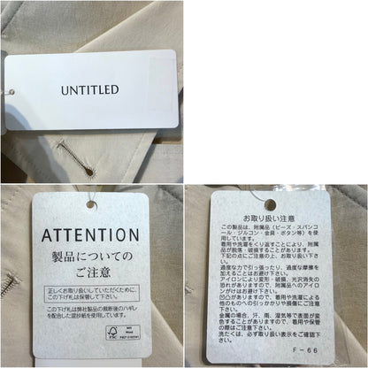 新品【定価5.9万円】UNTITLED ロング丈 トレンチコート ベージュ系 レディース M相当 TT001