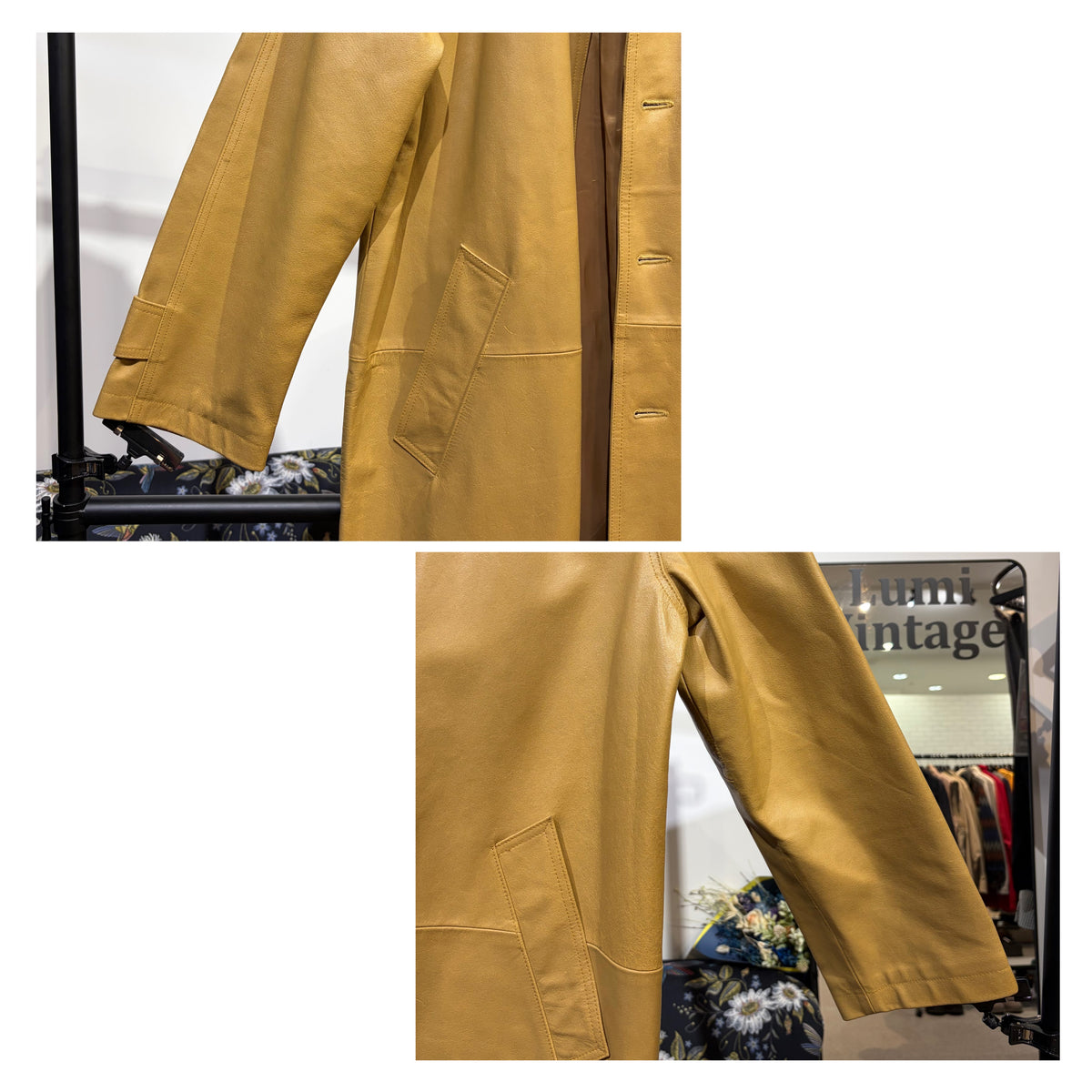 HARLEY-DAVIDSON ハーレーダビッドソン 牛革 レザーロングコート キャメルブラウン サイズM メンズ TT069