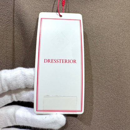 新品 タグ付き【定価17,600円】DRESSTERIOR ドレステリア Vネック 長袖プルオーバー ブラウン系 レディース トップス 36 S ストレッチ TT020