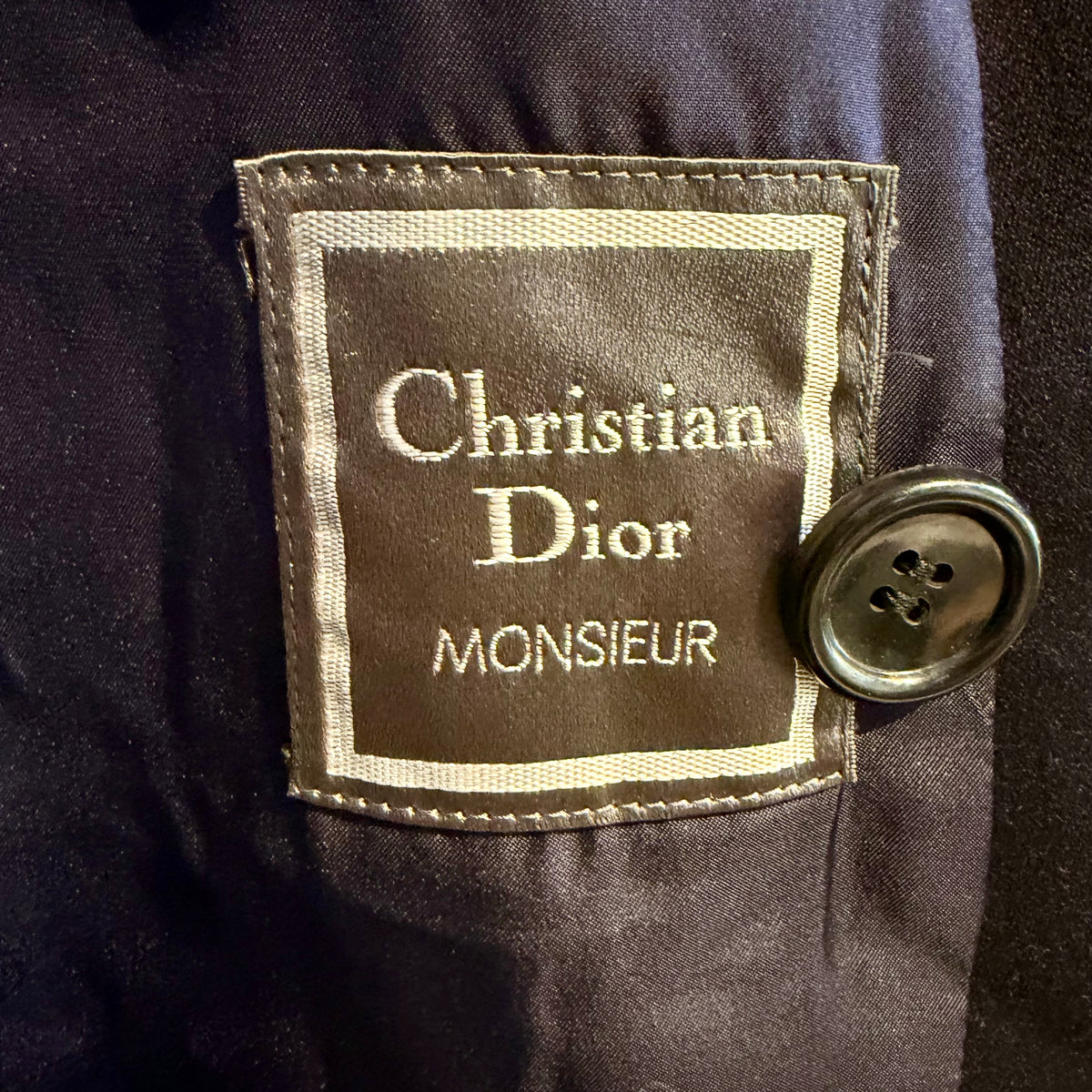 Christian Dior MONSIEUR ダブルブレスト ロングコート ネイビー M メンズ TT012