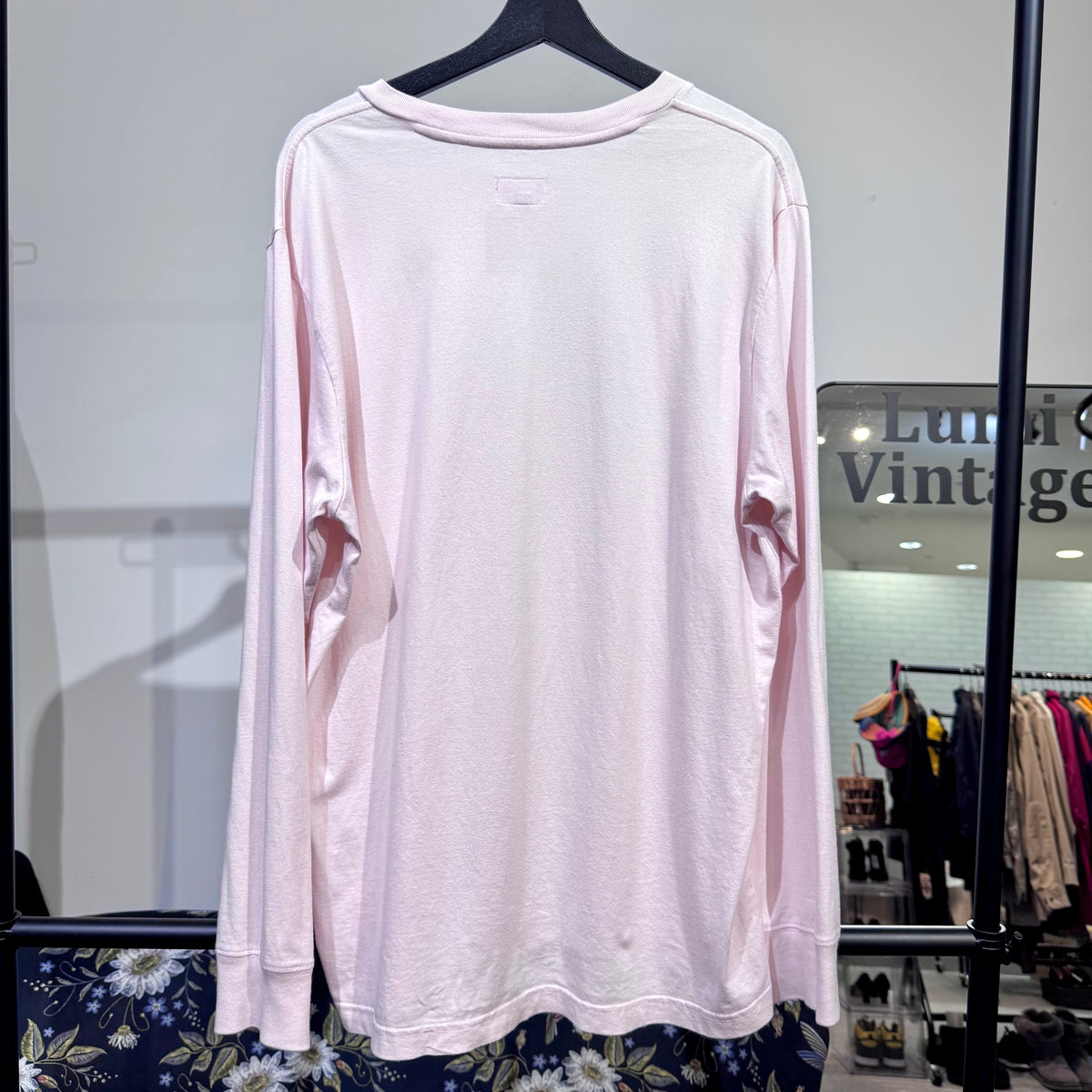 Supreme シュプリーム 長袖Tシャツ ロンT ピンク系 フロントグラフィック L メンズ トップス TT054