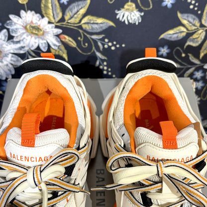 BALENCIAGA バレンシアガ ダッドスニーカー ホワイト オレンジ 37 24.5cm 箱付き TT038