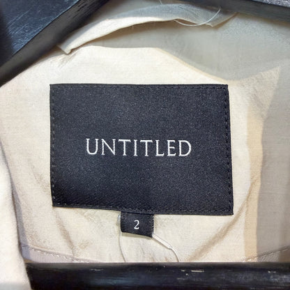 新品【定価5.9万円】UNTITLED ロング丈 トレンチコート ベージュ系 レディース M相当 TT001