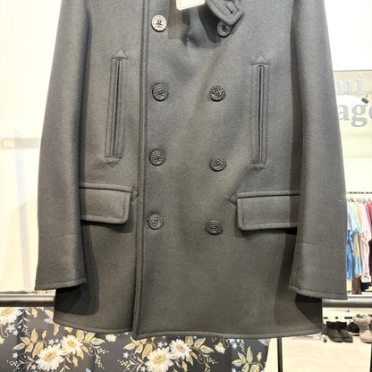 新品【定価9.9万】DRESSTERIOR × 干場義雅 コラボ Pコート ブラック S メンズ TT004