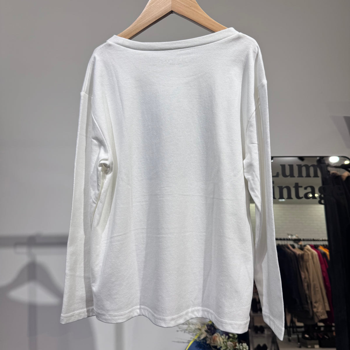 THE SHOP TK キッズ 長袖プリントTシャツ ホワイト 130cm 新品タグ付き TT060