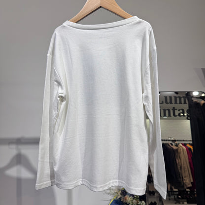THE SHOP TK キッズ 長袖プリントTシャツ ホワイト 130cm 新品タグ付き TT060