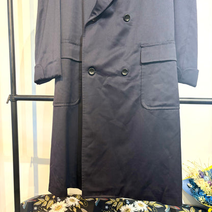 Christian Dior MONSIEUR ダブルブレスト ロングコート ネイビー M メンズ TT012