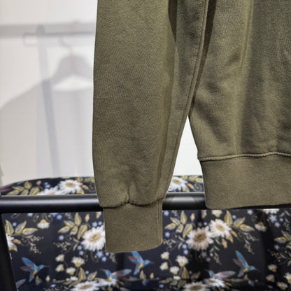 MAISON KITSUNÉ メゾンキツネ ロゴ MKワッペン カモフラ スウェット コットン100 オリーブ カーキー系 メンズ XS 秋冬 TT050