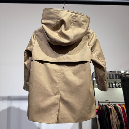 BURBERRY バーバリー キッズ フード付きコート ベージュ ノバチェック コットン 18M 86cm TT068