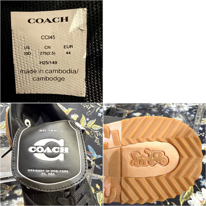 COACH コーチ ローカットスニーカー ブラック ガムソール 27.5cm CC145 メンズ TT094