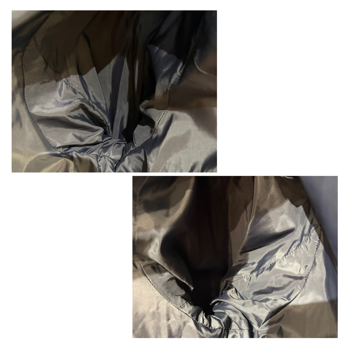 Max Mara マックスマーラ ファー襟 パデッドジャケット ブラック系 レディース 42 TT095