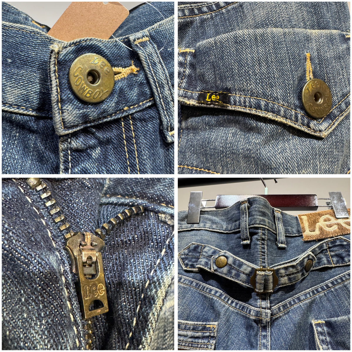 Lee リー デニムショーツ ハーフパンツ サイズ30 インディゴ ヴィンテージ加工 メンズ TT058