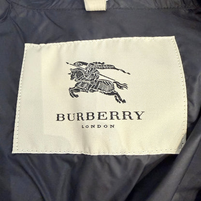 BURBERRY バーバリー キルティングベスト ブラック ネイビー メンズ S ポルトガル製 TT028