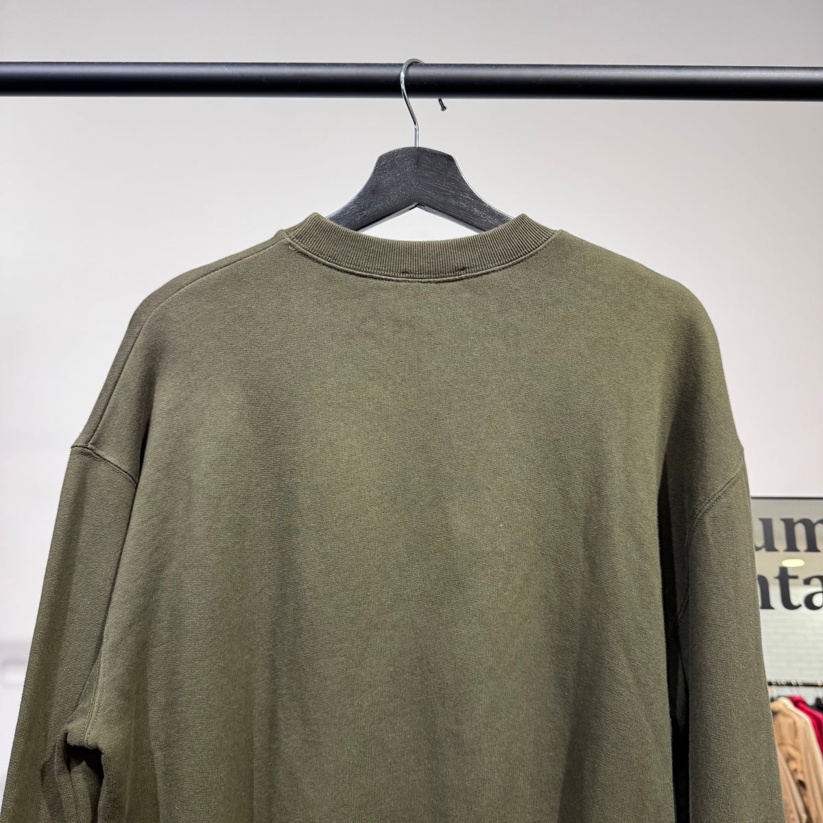 MAISON KITSUNÉ メゾンキツネ ロゴ MKワッペン カモフラ スウェット コットン100 オリーブ カーキー系 メンズ XS 秋冬 TT050