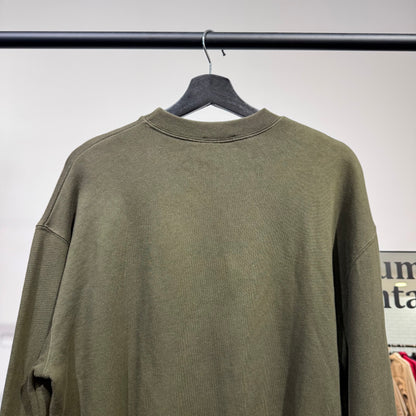 MAISON KITSUNÉ メゾンキツネ ロゴ MKワッペン カモフラ スウェット コットン100 オリーブ カーキー系 メンズ XS 秋冬 TT050