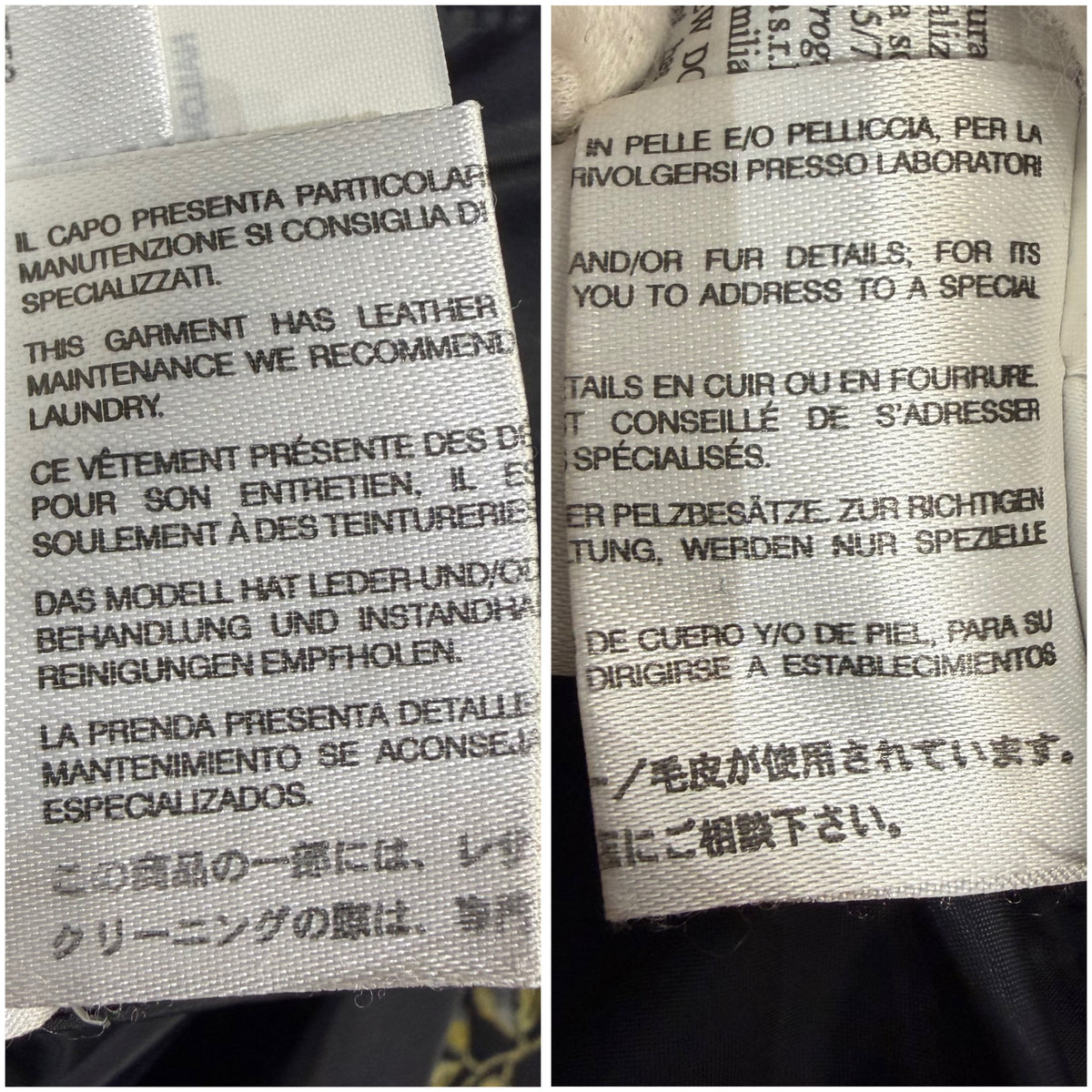 Max Mara マックスマーラ ファー襟 パデッドジャケット ブラック系 レディース 42 TT095