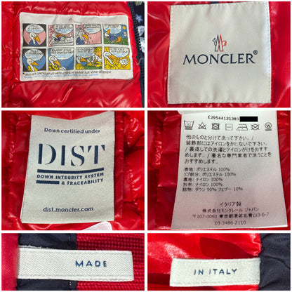 MONCLER CLAIRVAUX ダウンジャケット ロゴワッペン ネイビー キッズ 5A 112cm TT059
