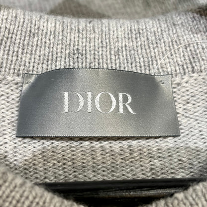 Christian Dior クリスチャンディオール カシミヤ100％ ニット セーター グレー S イタリア製 レディース TT039