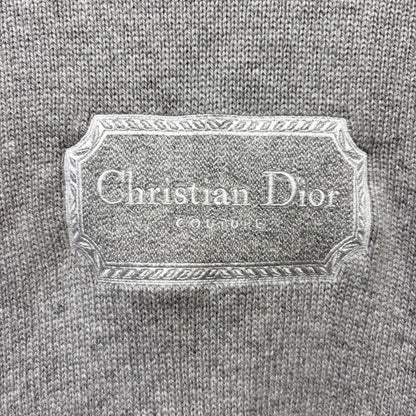 Christian Dior クリスチャンディオール カシミヤ100％ ニット セーター グレー S イタリア製 レディース TT039