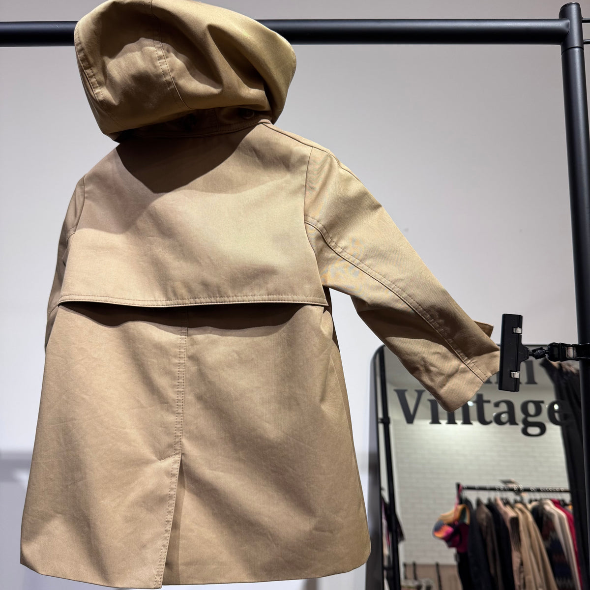BURBERRY バーバリー キッズ フード付きコート ベージュ ノバチェック コットン 18M 86cm TT068
