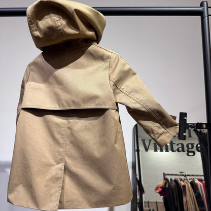 BURBERRY バーバリー キッズ フード付きコート ベージュ ノバチェック コットン 18M 86cm TT068