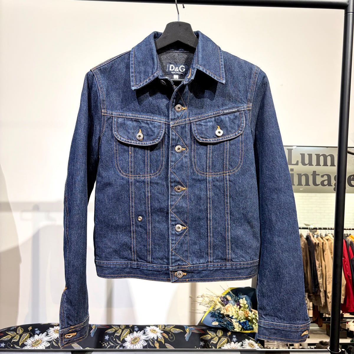 D&G DOLCE&GABBANA デニムジャケット インディゴ XS イタリア製 TT071