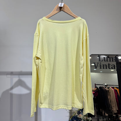 THE SHOP TK キッズ 星柄ポケット 長袖Tシャツ イエロー 150cm 新品タグ付き TT062