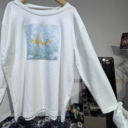 THE SHOP TK キッズ 長袖プリントTシャツ ホワイト 130cm 新品タグ付き TT060