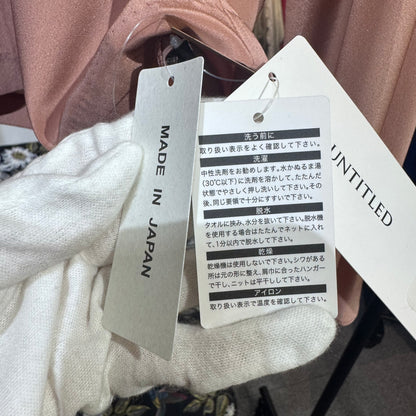 新品 タグ付き【定価20,900円】UNTITLED アンタイトル フレアスリーブ ブラウス ピンク レディース トップス 2 M 日本製 TT021