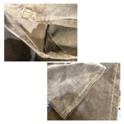 BURBERRY BLUE LABEL コーデュロイ フレアパンツ ブラウン サイズ34 レディース TT108