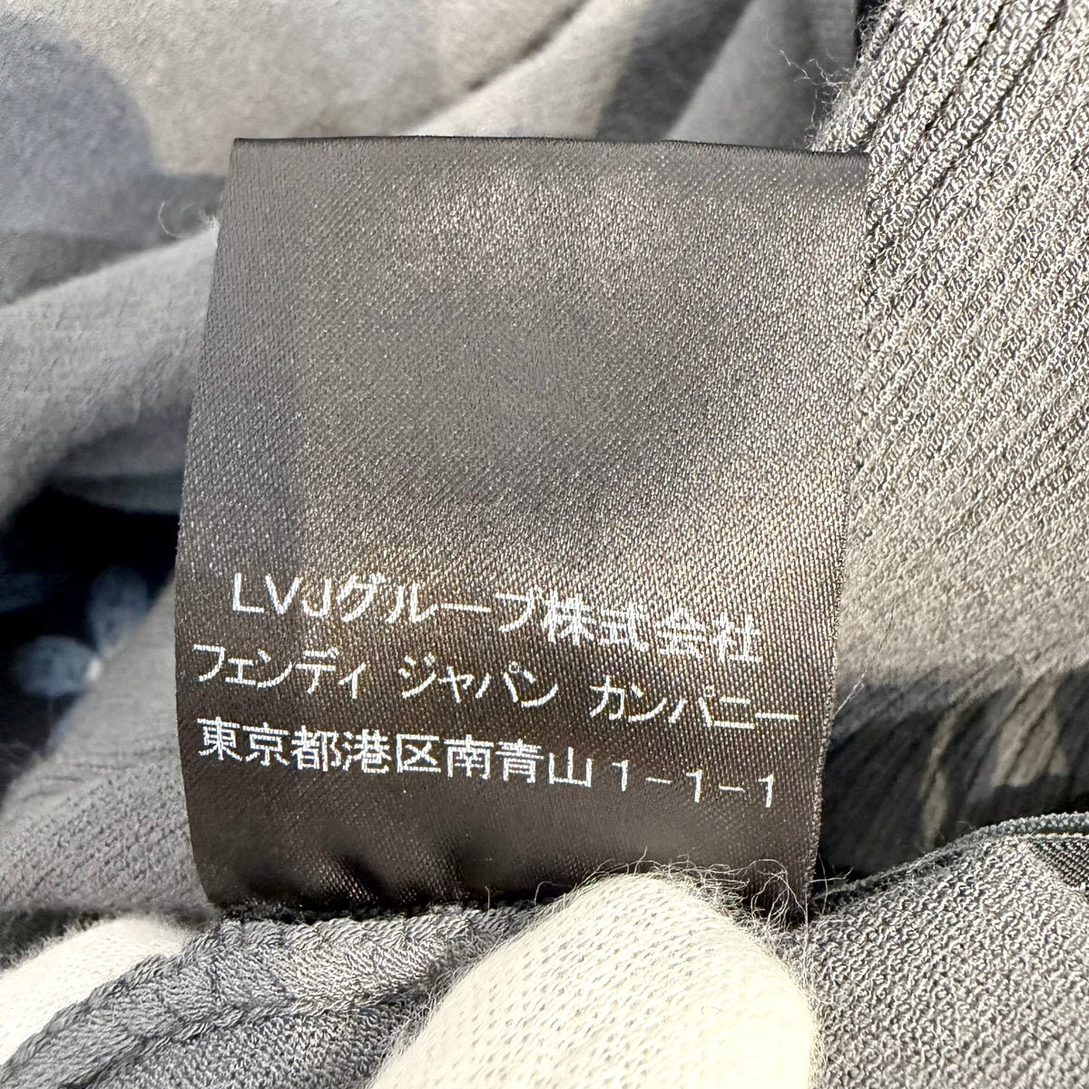 FENDI 半袖ニットトップス ペプラムデザイン グレー サイズ40 イタリア製 レディース TT072