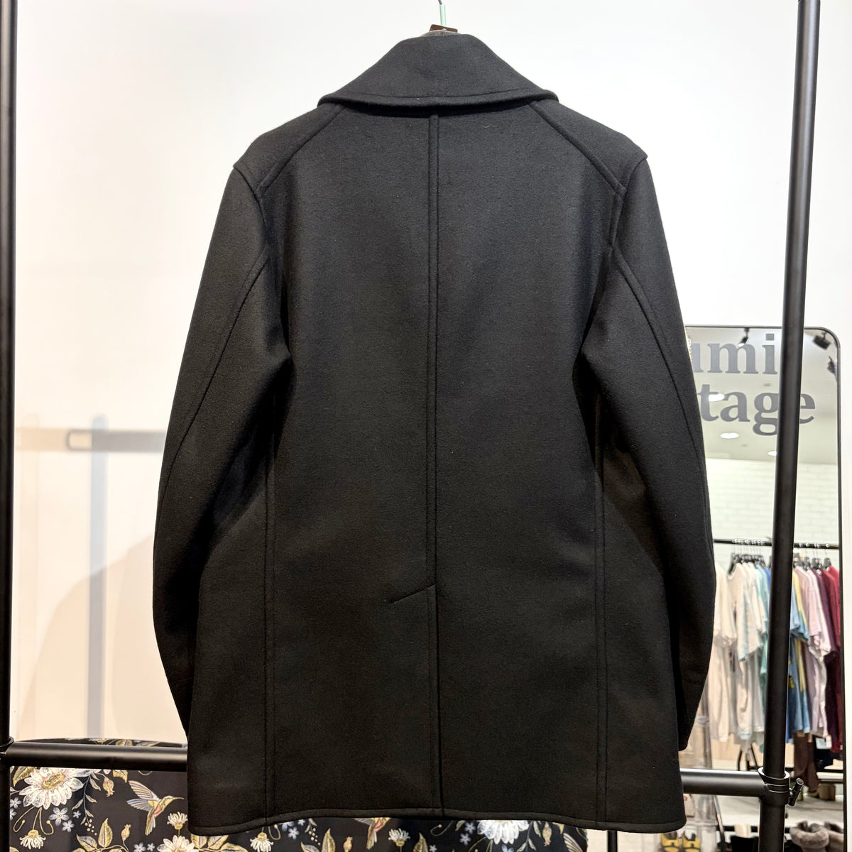 新品【定価9.9万】DRESSTERIOR × 干場義雅 コラボ Pコート ブラック S メンズ TT004